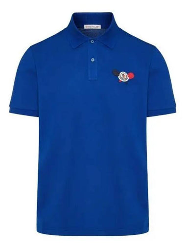 24 8A00009 89A16 73H logo patch polo shirt - MONCLER - BALAAN 1