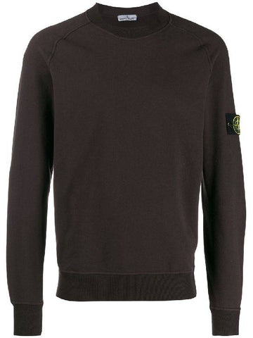 Wappen Crew Neck Sweatshirt Dark Brown - STONE ISLAND - BALAAN 1