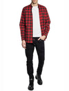 Check Long Sleeve Shirt Red - DSQUARED2 - BALAAN 7