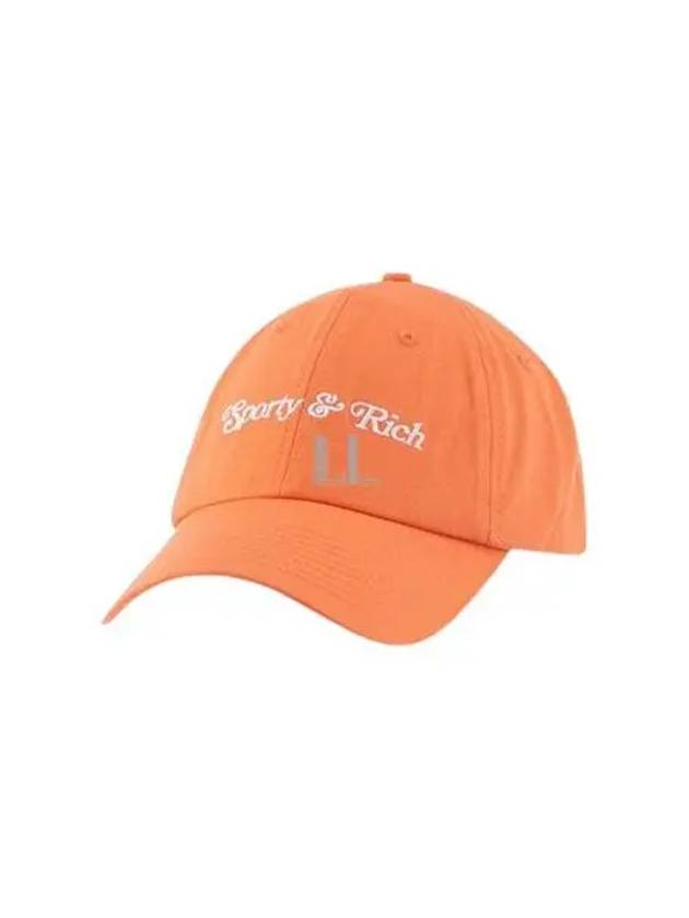 Embroidered Logo Cotton Ball Cap Orange - SPORTY & RICH - BALAAN 2