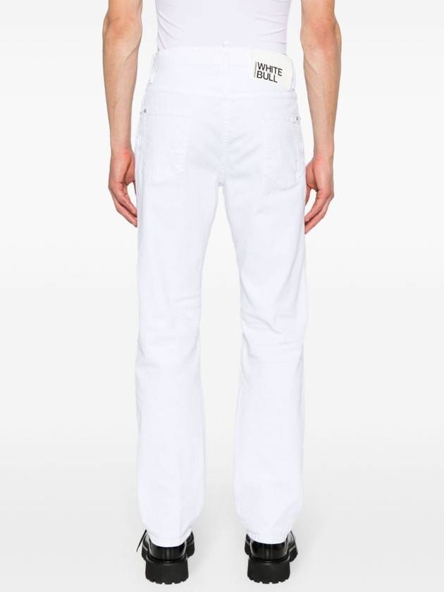 Denim Straight Pants S71LB1353STN833100 WHITE - DSQUARED2 - BALAAN 5