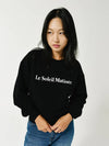 Brushed Options Logo Sweat Shirts BLACK - LE SOLEIL MATINEE - BALAAN 5