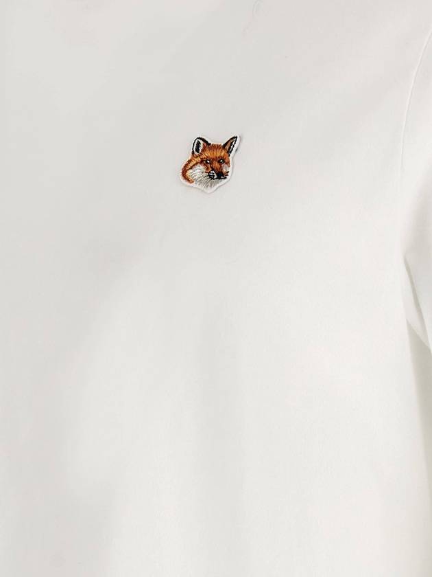 Fox Head Patch Classic Short Sleeve T-Shirt White - MAISON KITSUNE - BALAAN 5