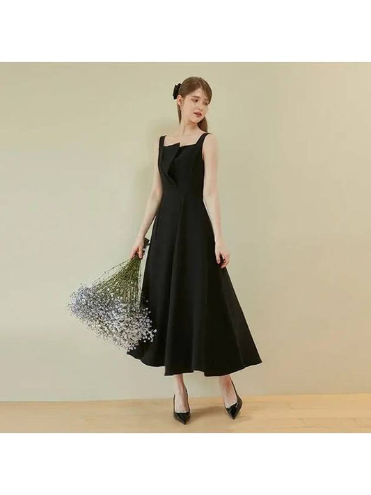 LAMIS sleeveless Dress Black - AME - BALAAN 2