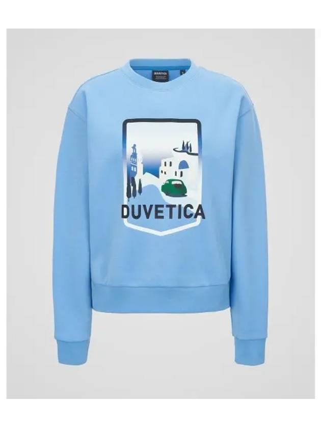 Myrtos W Light Sky Blue Women s Sweatshirt - DUVETICA - BALAAN 1