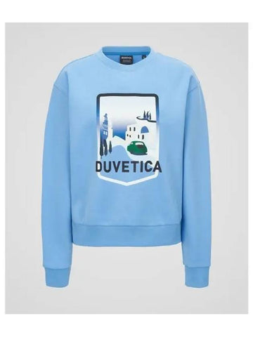 Myrtos W Light Sky Blue Women s Sweatshirt - DUVETICA - BALAAN 1