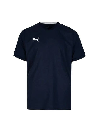 Team Cup Jersey Short Sleeve T-Shirt Navy - PUMA - BALAAN 1