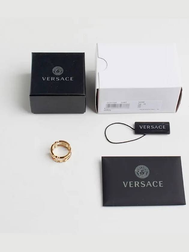 Greca Detail Ring Gold - VERSACE - BALAAN 7