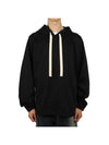 Two Side Zip Pockets Technical Cotton Hoodie Black - JIL SANDER - BALAAN 2