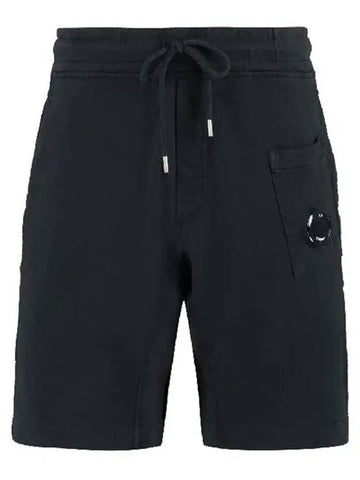 Light Fleece Regular Shorts Black - CP COMPANY - BALAAN 1