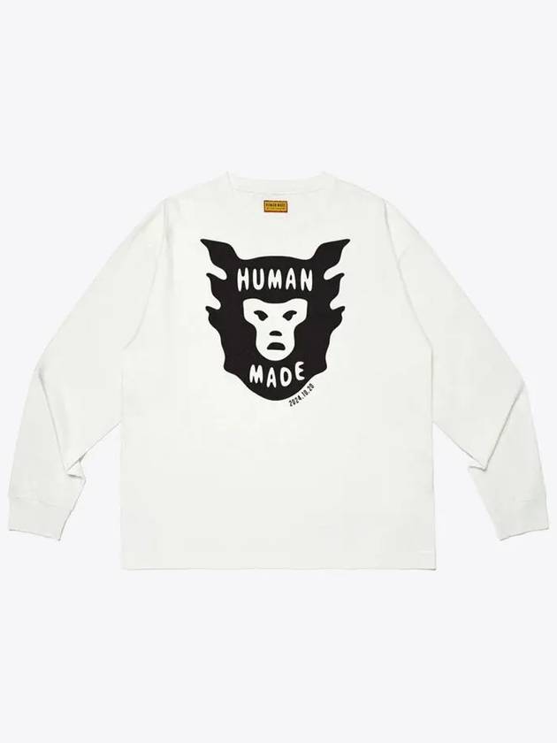 Daily Long Sleeve T Shirt White HM28CS1005 - HUMAN MADE - BALAAN 1