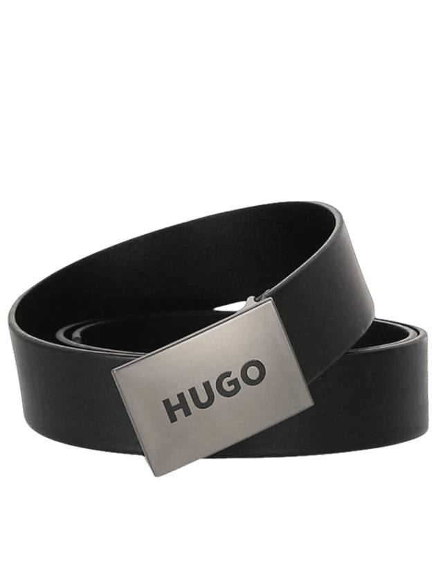 Logo Leather Belt Black - HUGO BOSS - BALAAN 1