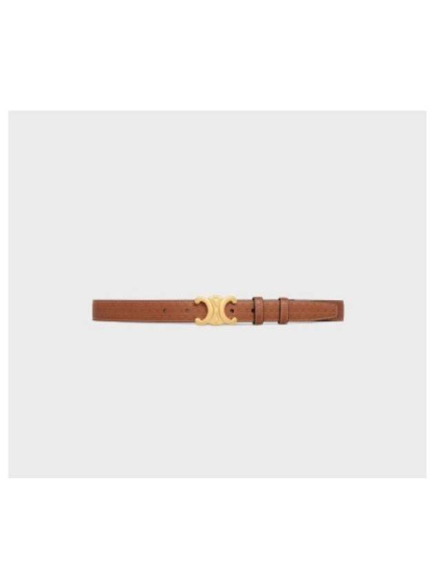 Triomphe Medium Calfskin Belt Brown - CELINE - BALAAN 3