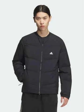 Must Have Small Logo Regular Fit Lightweight Down Jacket Men Black JG8503 715956 - ADIDAS - BALAAN 1