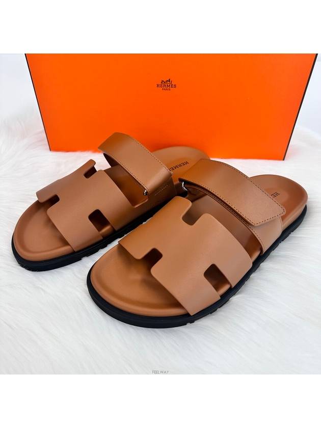 Chypre Men s Sandals Slippers Gold - HERMES - BALAAN 2