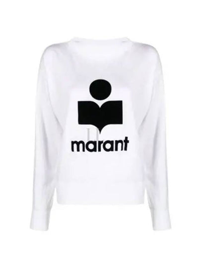 Kieffer Logo Print Linen Long Sleeve T-Shirt White - ISABEL MARANT - BALAAN 2