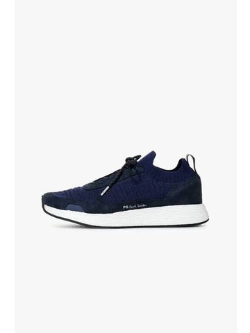 PS ROCK knitted sneakers navy - PAUL SMITH - BALAAN 1