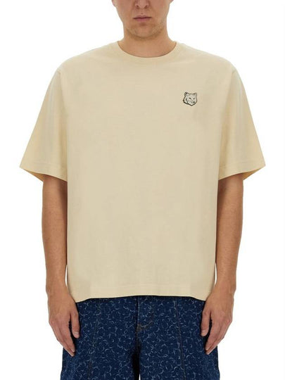 Bold Fox Head Patch Oversized Short Sleeve T-Shirt Beige - MAISON KITSUNE - BALAAN 2