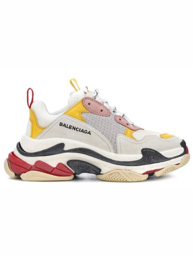 Triple S Low Top Sneakers Cream Yellow - BALENCIAGA - BALAAN 5