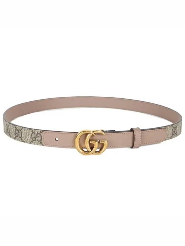 Marmont Thin Leather Belt Dusty Pink - GUCCI - BALAAN.