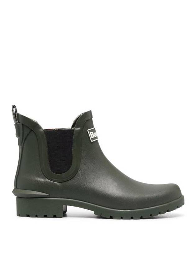 Wilton Wellington Chelsea Rain Boots Green - BARBOUR - BALAAN 2