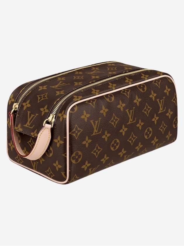 Dopp Kit Toilet Monogram Canvas Pouch Bag Brown - LOUIS VUITTON - BALAAN 3