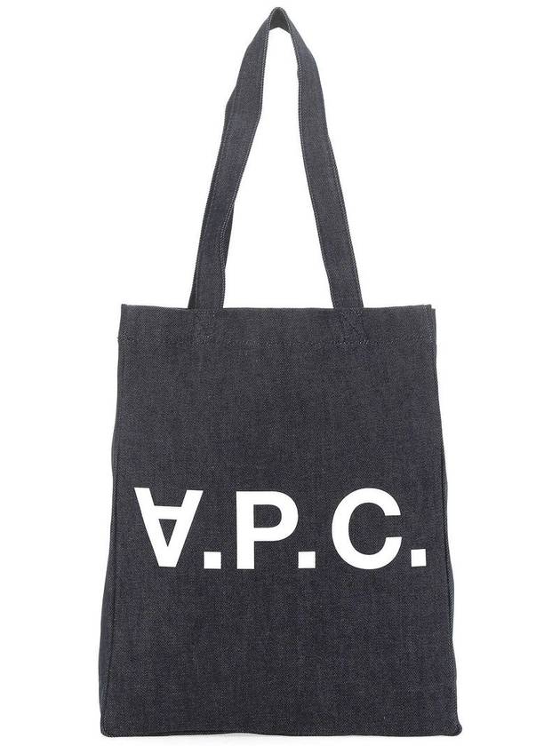 Laure logo denim tote bag blue - A.P.C. - BALAAN 2