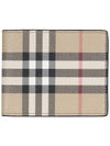 Vintage Check Slim Half Wallet Beige - BURBERRY - BALAAN 3