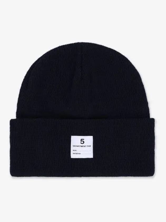 DEPARTMENT FIVE Logo Beanie Navy XZ00102MF0010816 - DEPARTMENT 5 - BALAAN 1