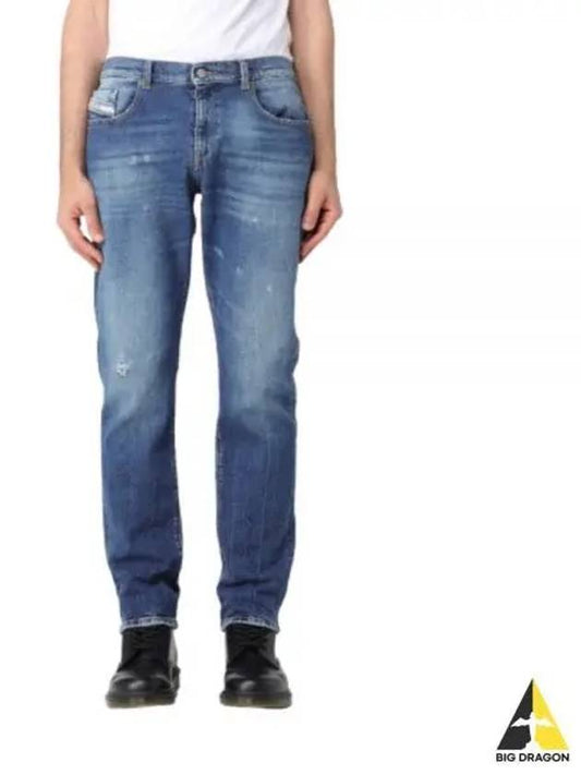 Straight Denim Jeans Blue - DIESEL - BALAAN 2