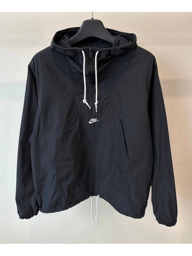 Anorak Hooded Windbreaker Top FN3892 010 Black MENS S L Asian Fit - NIKE - BALAAN 1