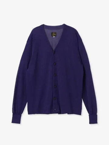 V neck cardigan purple MR325PURPLE - NEEDLES - BALAAN 1