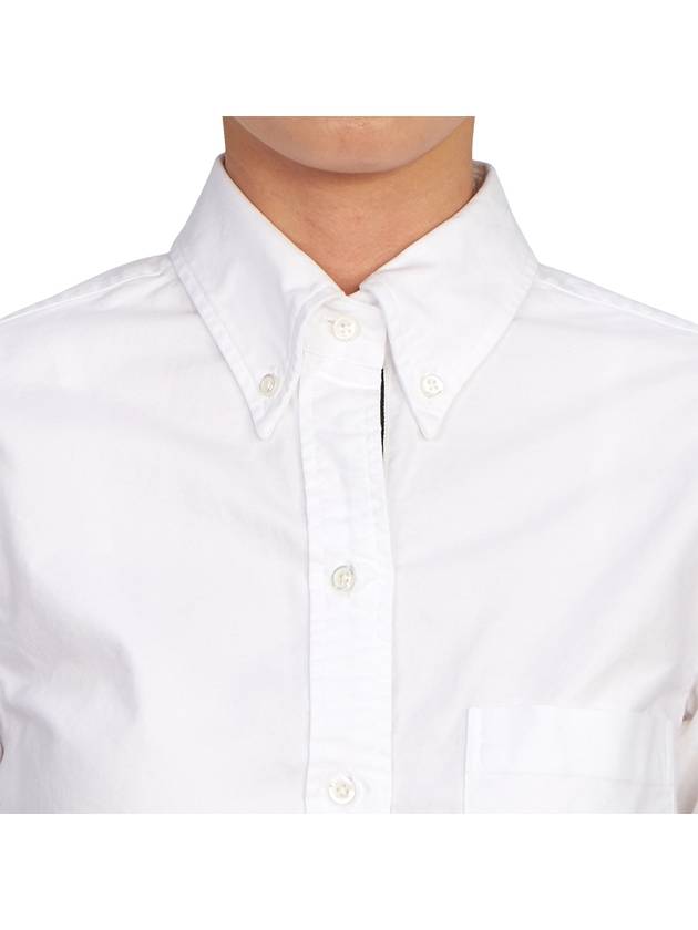 RWB Cotton Shirt Dress White - THOM BROWNE - BALAAN 11