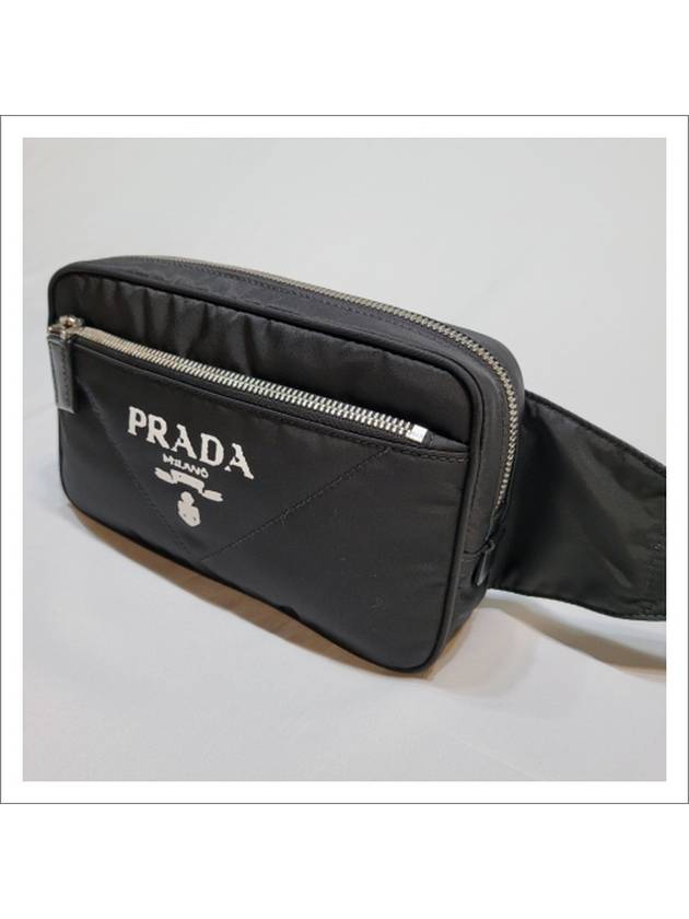 Logo Print Re-Nylon Belt Bag Black - PRADA - BALAAN 4