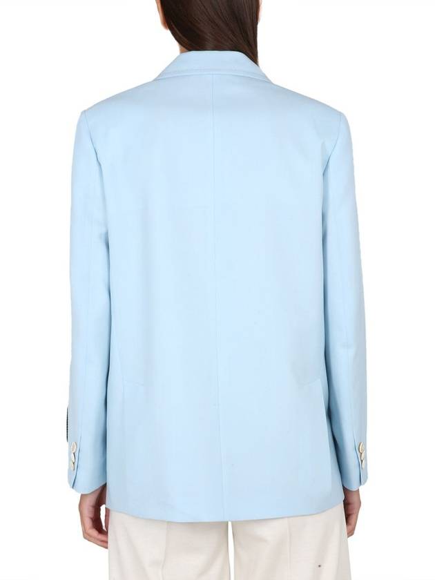 Tropical Wool Long Blazer Jacket Light Blue - MARNI - BALAAN 4