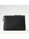 Pochette Voyage Souple Monogram Leather Pouch Bag Black - LOUIS VUITTON - BALAAN 6