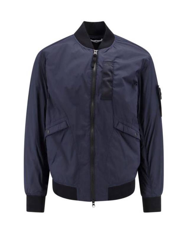 Skin Touch Nylon TC Primaloft Bomber Jacket Blue - STONE ISLAND - BALAAN 2