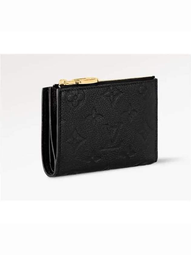 Lisa Monogram Leather Half Wallet Black - LOUIS VUITTON - BALAAN 3