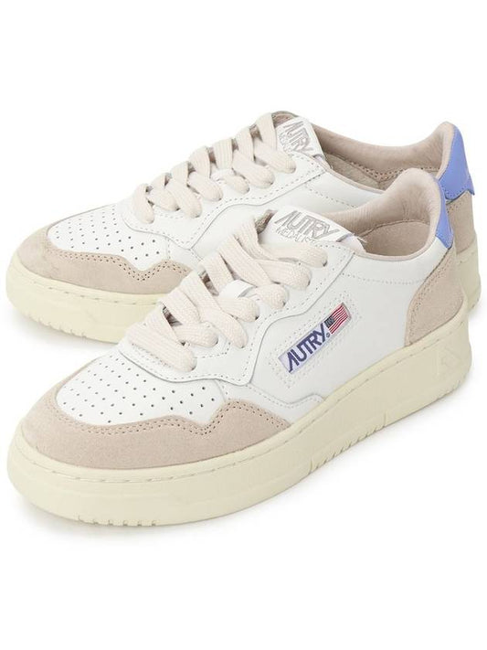 Medalist Blue Tab Suede Low Top Sneakers White Beige - AUTRY - BALAAN 2