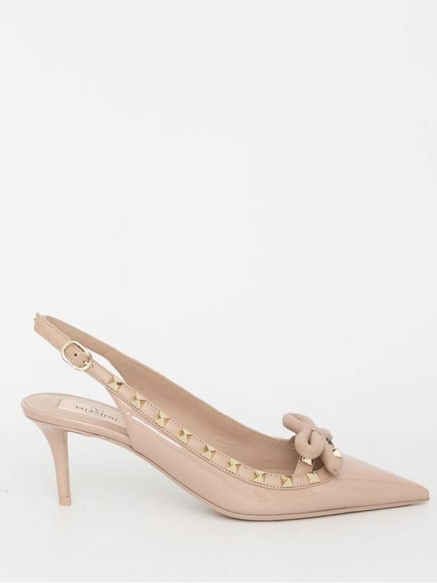 Rockstud bow slingback heel pink - VALENTINO - BALAAN 2