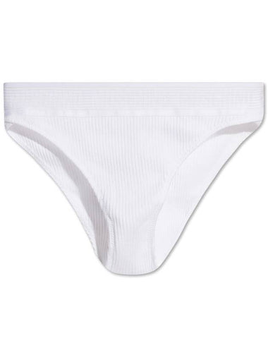 Moschino Ribbed Briefs, Women's, White - MOSCHINO - BALAAN 1