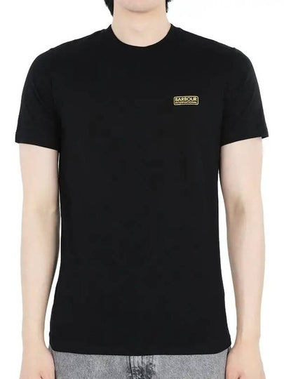 Men's International Small Logo Short Sleeve T-Shirt Black - BARBOUR - BALAAN 2