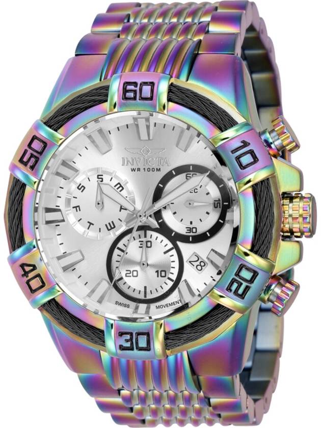 Invicta Bolt Chronograph Quartz Silver Dial Men's Watch 43636 - INVICTA - BALAAN 1