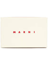 Color Block Leather Half Wallet Pink - MARNI - BALAAN 9