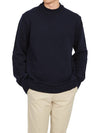 Back Stitch Elbow Patch Knit Top Navy - MAISON MARGIELA - BALAAN 6