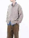 Men s M243OT03BE Tear Damage Collar Neck Button Cardigan Beige - CHANCE'S NOI - BALAAN 2