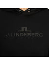 Alpha Logo Print Hoodie Black - J.LINDEBERG - BALAAN 9