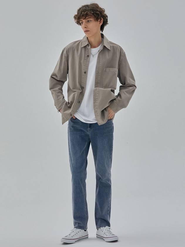 denim slim straight pants indigo - CORK - BALAAN 4