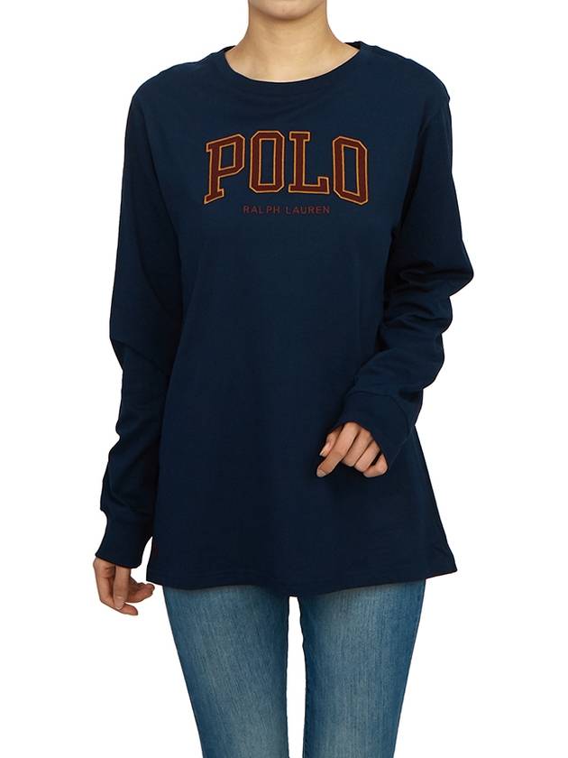 Kids long sleeve t shirt 323919500002 NAVY Adult wearable - POLO RALPH LAUREN - BALAAN 4