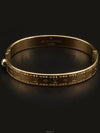 Gold Brass Monogram Pattern Nanogram Strass Women Bracelet M M64861 - LOUIS VUITTON - BALAAN 4